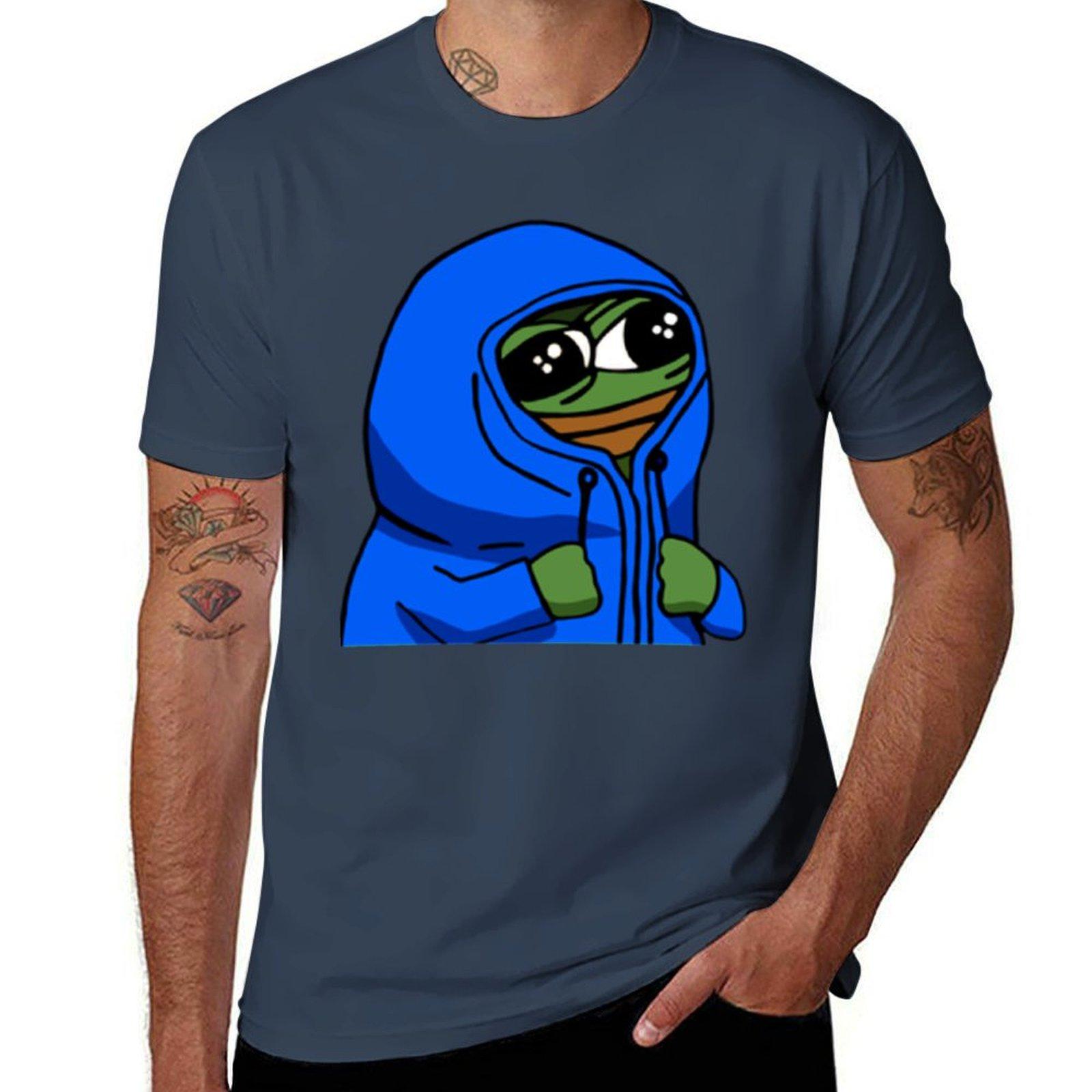 Peepo Hoodie Tshirt Casual Fashion Print Tee Top S