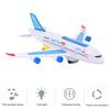 Aircraft Toy Hand-on Ability Energy-saving Kids Toy 360 Rotation Electric A380 Airplane Moving Flashing Lights Model Toy for Kids
