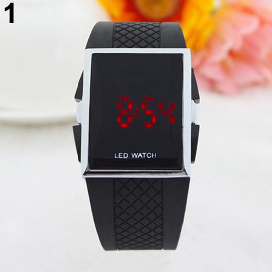 Unisex Fashion LED Digital Display Square Case Cool Sports Casual Wrist Watch