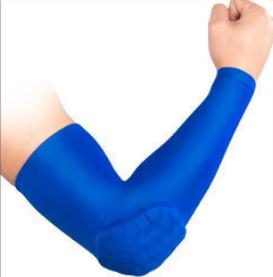 Honeycomb Anti-collision Elbow Protection Outdoor Sports Sleeve-Polyester Sun Protection Unisex Summer Cycling Basketball Arm