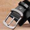 Men's Genuine Leather Belt 3.8 Wide-needle Buckle Belt