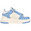 MLB Chunky Liner Basic Anti Slip Wear Resistant Mid Top Skateboard Shoes Unisex Blue White Sneakers 3ASXLM13N-07CBL