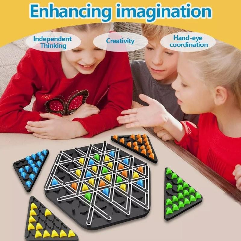 Colorful Chain Chess Set For Kids Smart Play Enhancing Visual And Cognitive Skills