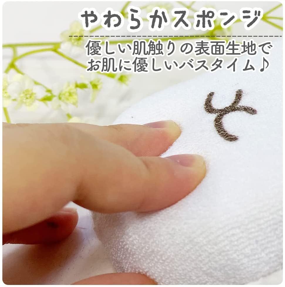 Sanrio Pompompurin Body Sponge Character Fluffy Towel Bath Sponge Sanrio Pompompurin (1 Piece)