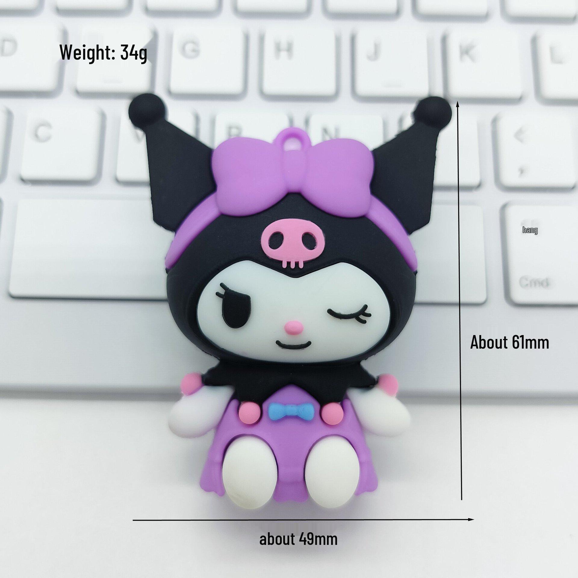 Мультяшный брелок КТ Кэт: Мягкий ПВХ Резиновый Подвеска-брелок Sanrio Аксессуар для DIY