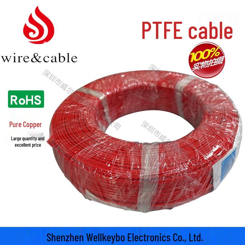 American Standard High-Temp UL1180 PTFE Wire for Robotics and Electrical Use