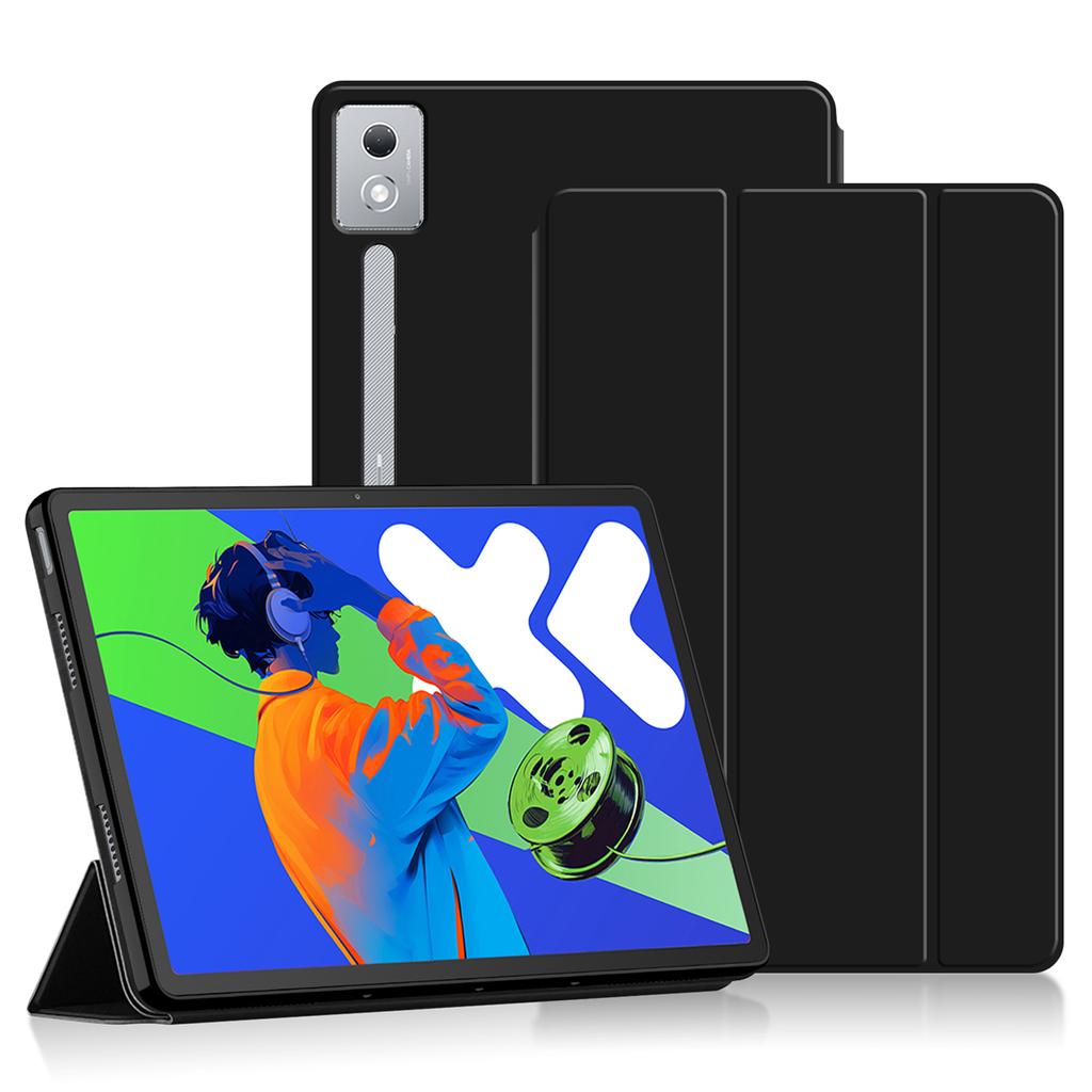 For Lenovo Idea Tab Pro/Xiaoxin Pad Pro 12.7 (2025) Case PU Leather TPU Back Trifold Stand Tablet Cover