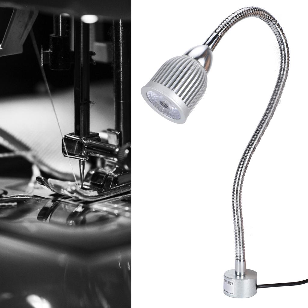 7W LED Sewing Machine Light Flexible Work Lamp with Magnet Base for Workbench Lathe