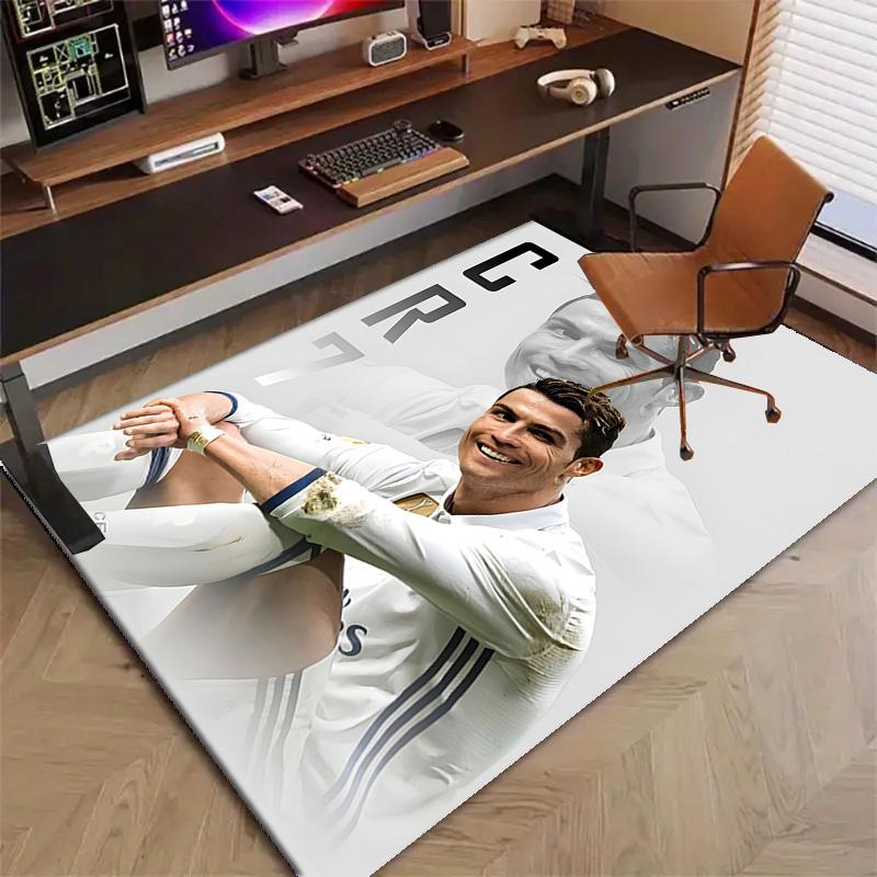 1pc Number 7 Soccer Design Printed Area Rug Carpet for Bedroom Living Room Home Decor Rugs Mat Non Slip Mat Rug for Bedside