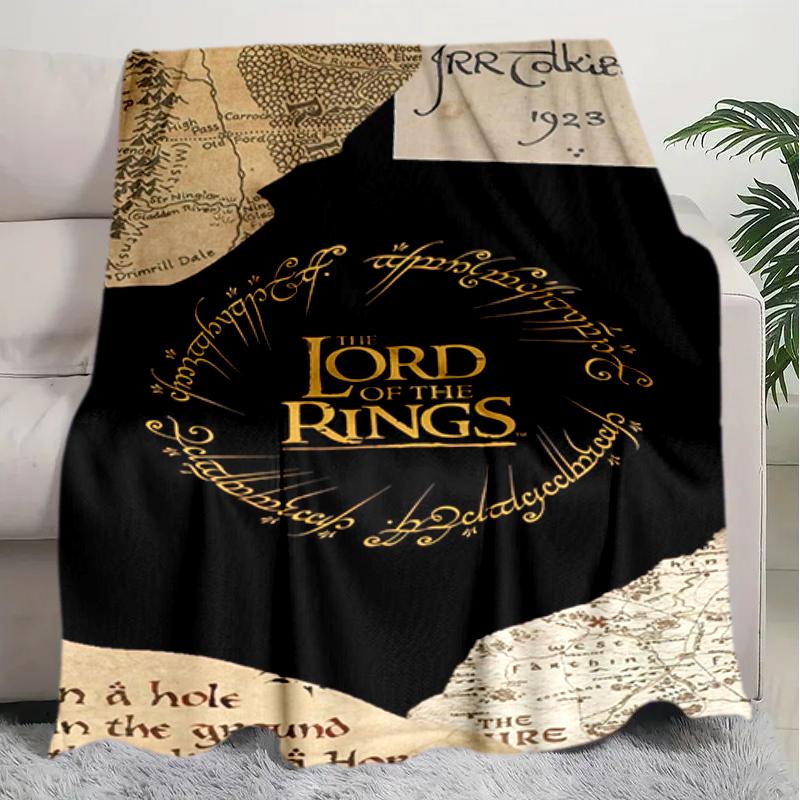 1PC The Lord of the Rings blanket, all-season lightweight home office outdoor nap multifunctional blanket, Christmas gifts
