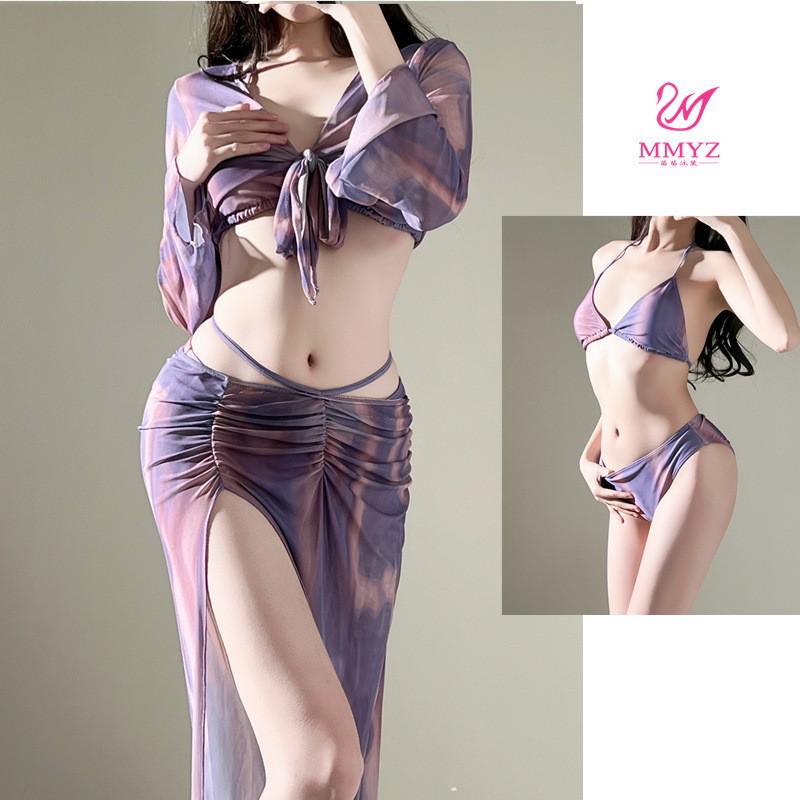 2025 Spicy Girl Thailand Beachwear: Four-Piece Bikini Set for Women