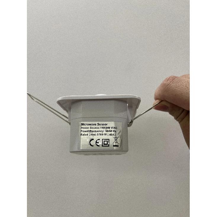 110-240v ceiling embedded 5.8GHZ ultra high power LED light with 6000W40A microwave radar induction switch