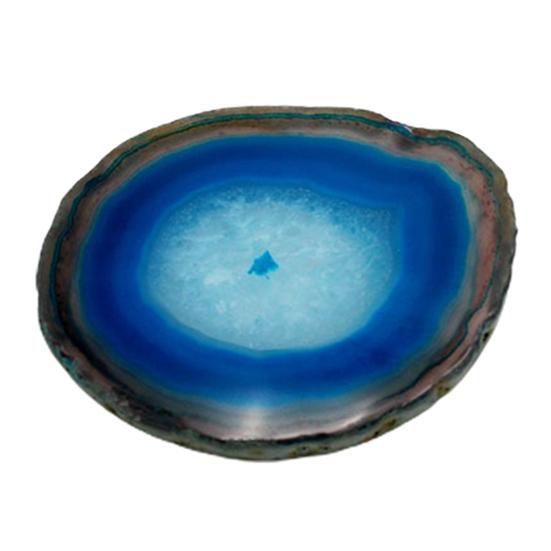 Polished Dyed Coaster Compact Stone Natural Agate Sliced Coaster Desktop Decor