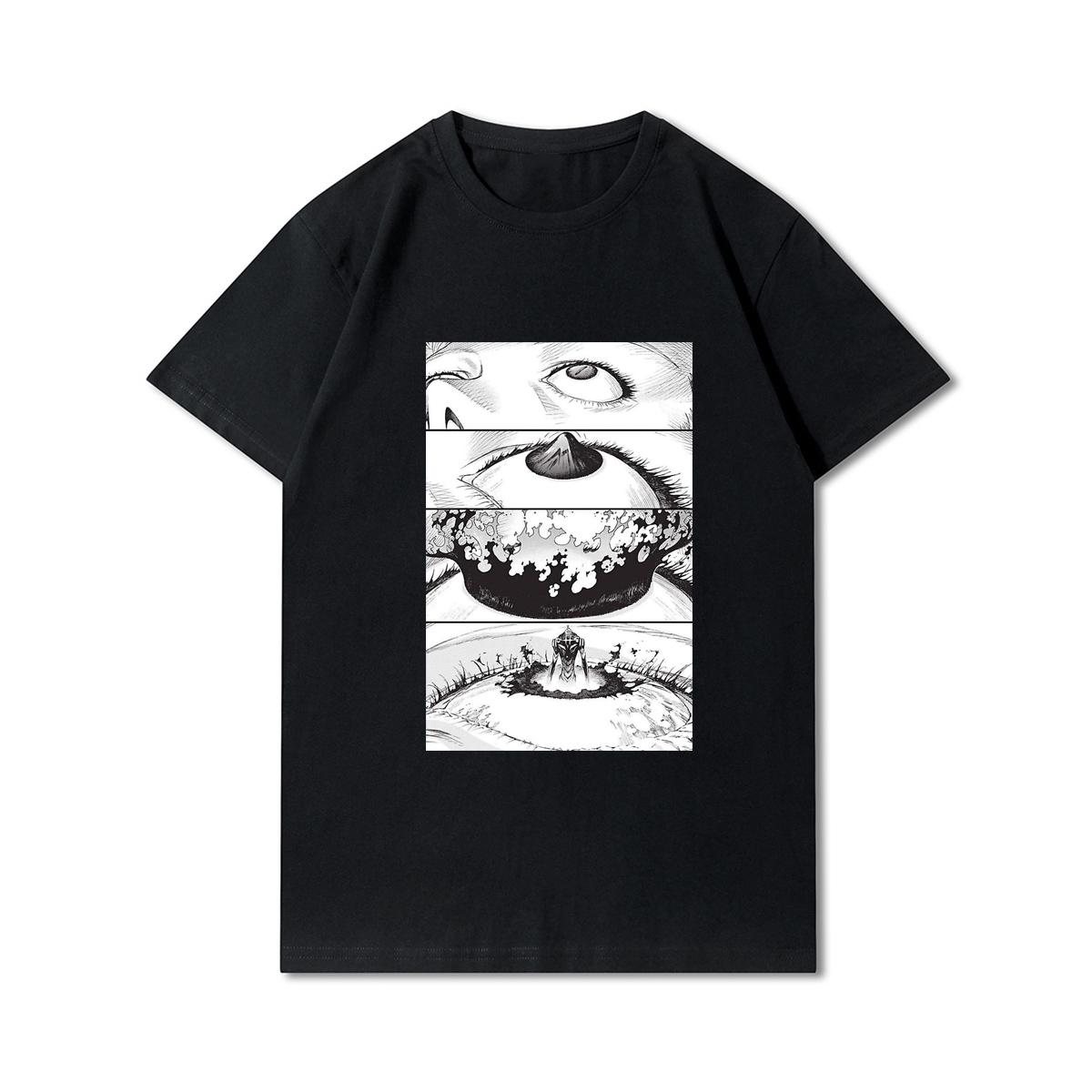 

Мужские футболки с принтом Evangelion, хлопковые топы с круглым вырезом, летние повседневные черные футболки в стиле аниме S