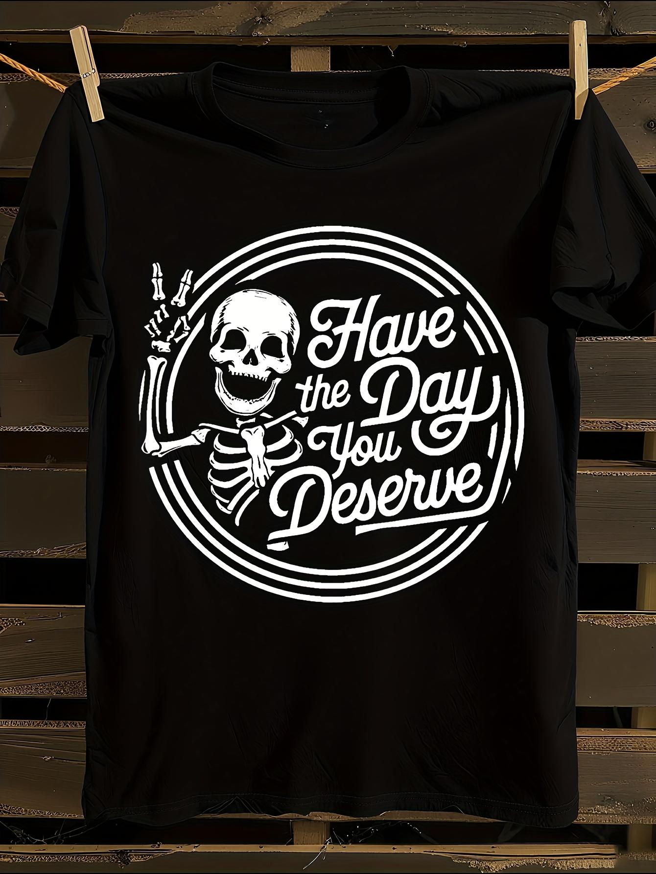 Gothic Skeleton Graphic Tshirt M