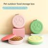 Pet Feeder Dog Travel Bowls Portable Cat Water Dish Bowl with Cover Lips for Pets Walking Parking Camping Traveling