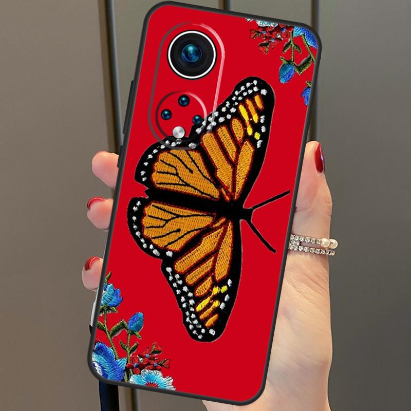 Blue Butterflies Nursery Case For Honor Magic 5 Lite Magic 6 Pro X8b X9b X6a X7a X8a X9a X6 X7 X8 X9 50 70 90 Cover