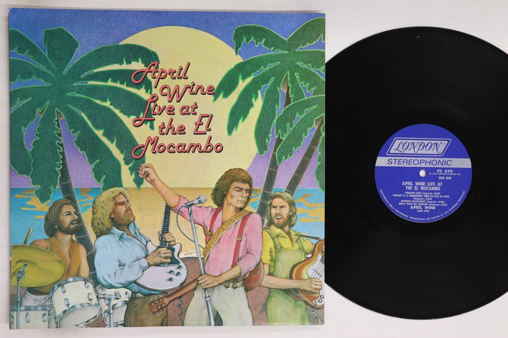 LP Record APRIL WINE - Live At The El Mocambo PS699 LONDON 1977 US Rock Used