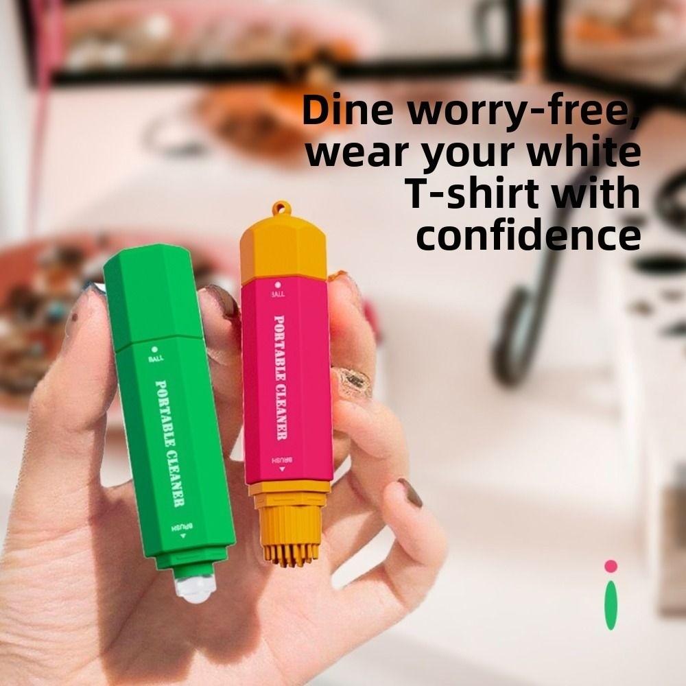 15ml Emergency Cleaner Pen Double Head Oil Remover Stick No Damage Stain Remover Pen  Travel Use