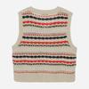 Thursday Island V Neck Color Block Knit Vest t262mVt139w