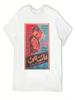 Vintage Arabic Movie Poster T-Shirt T-Shirts Oversize Cotton Graphic Tees Funny T-Shirt Plus Size Clothes T Shirt Men