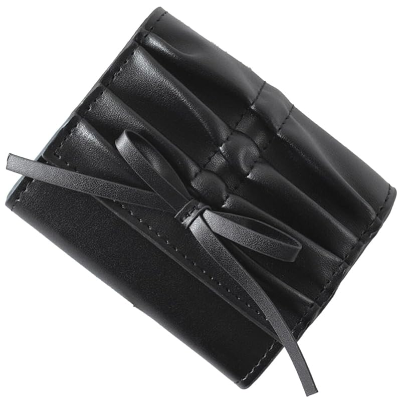 

[Alto Rose] black trifold wallet ladies trifold wallet box coin compact wallet mini wallet small wallet woman mini cute folding wallet large capacity