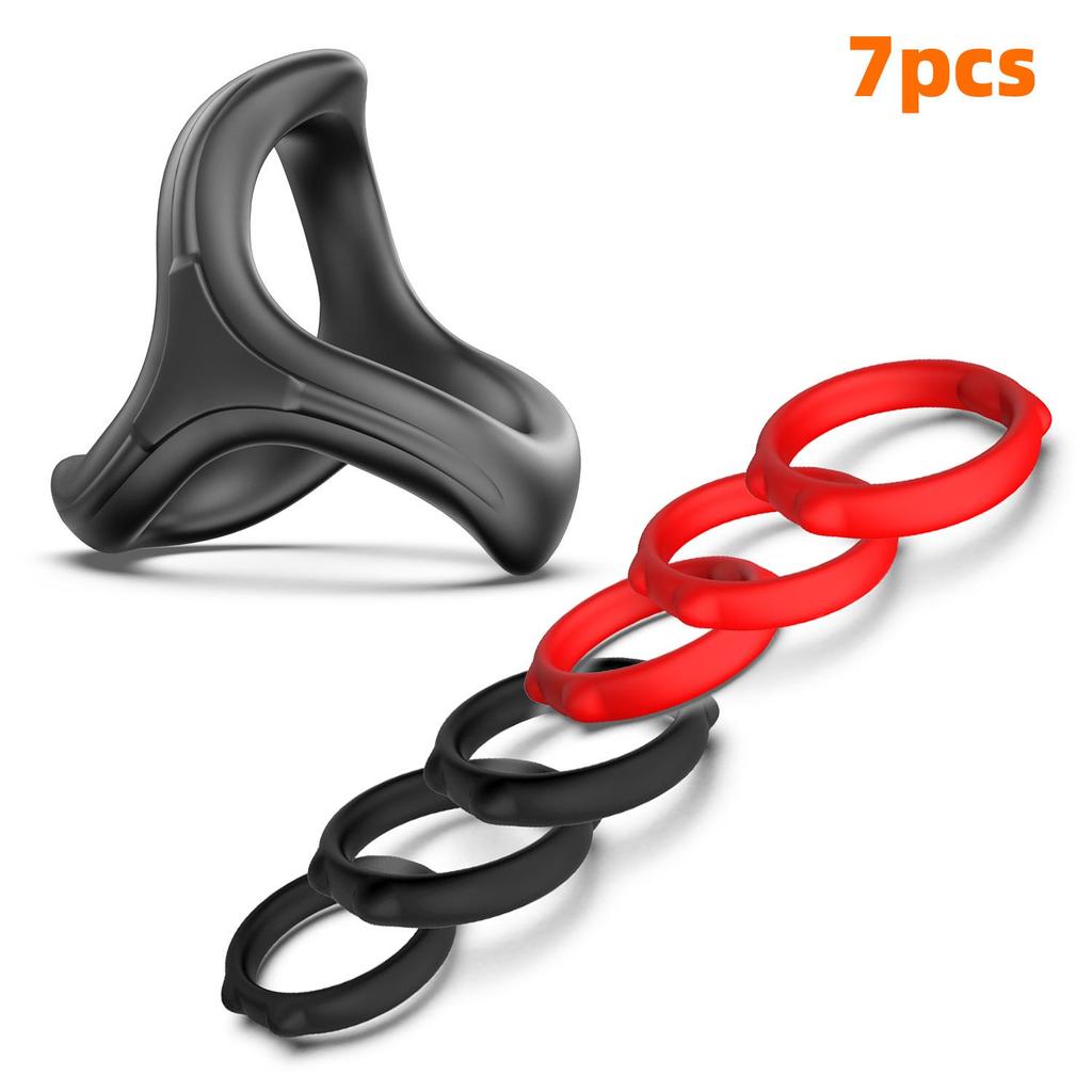 Men's Silicone Chastity Ring: Anti-Ejaculation Delay, Adult Sex Toy, Foreskin Penis Cock Ring