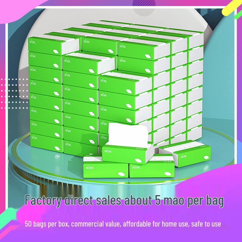 Hotel & Restaurant Tissue Value Pack - 50 Commercial-Grade Toilet Paper Packs for Household Use