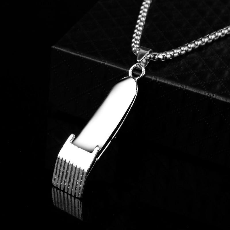 Hair Clipper Metal Alloy Necklace With Pendant For Wedding And Employee Gift Use