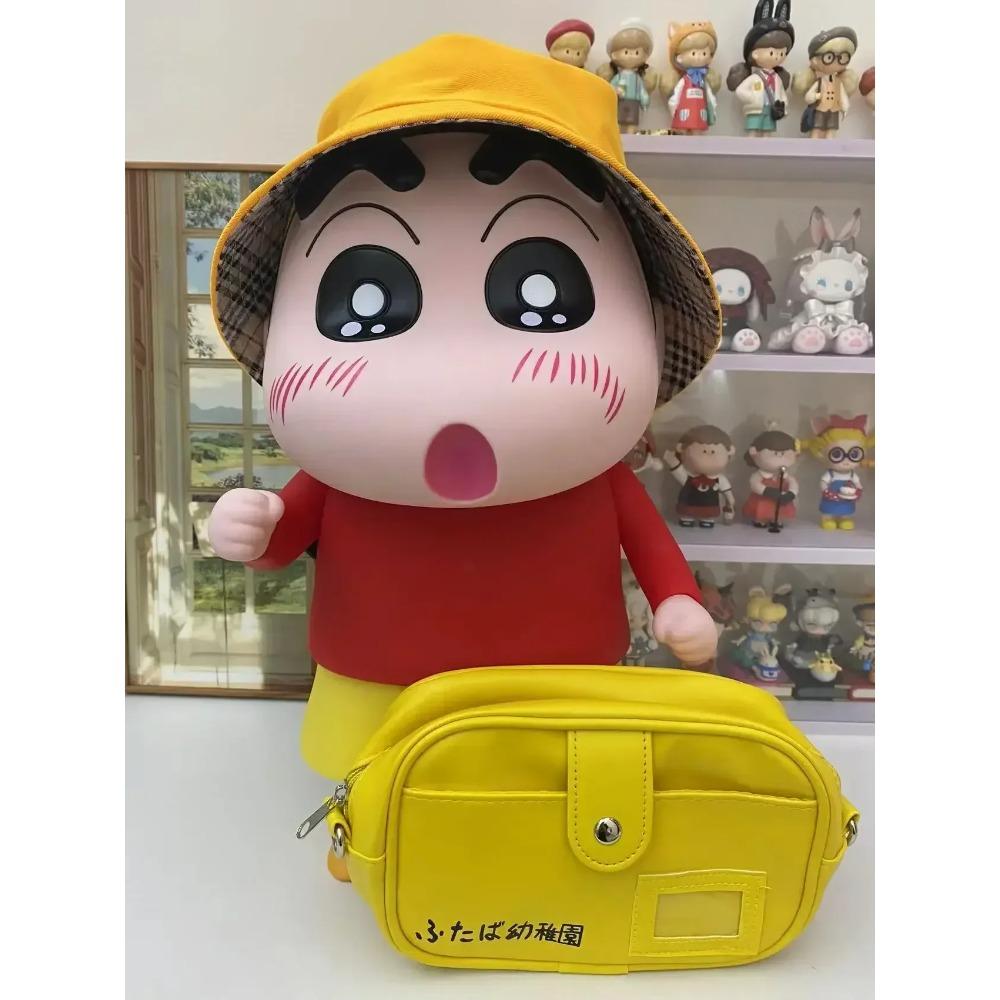 Crayon Shin-Chan Figure Anime Figures Model Personalized Creative Figures 1:1 Large Vinyl Superman Shinchan Figure Ornaments Toy