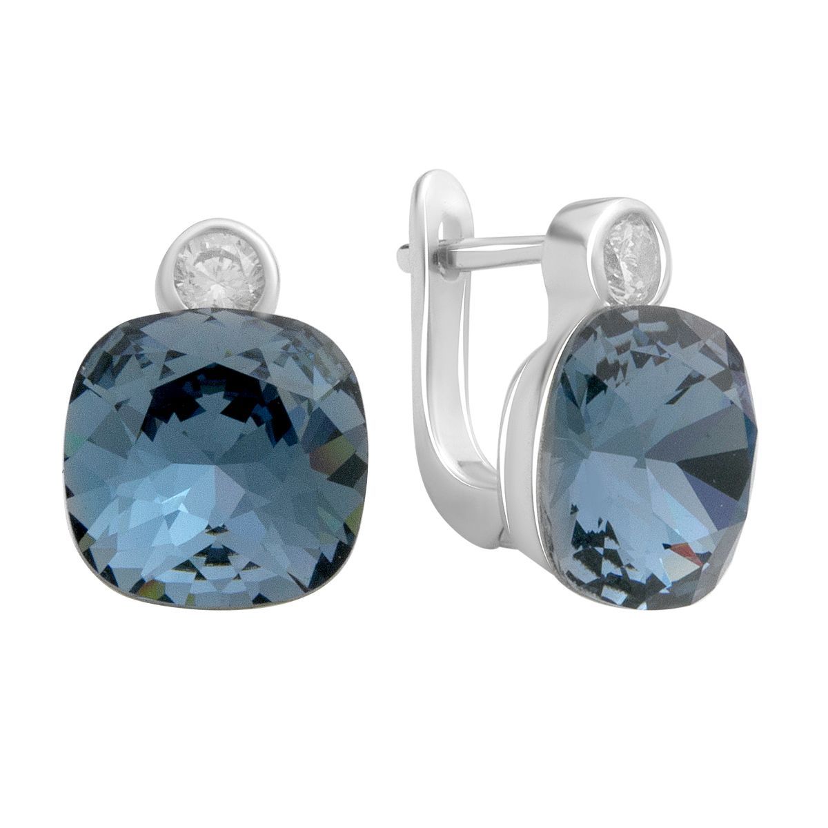 

Срібні сережки з фіанітами (60002211) білий