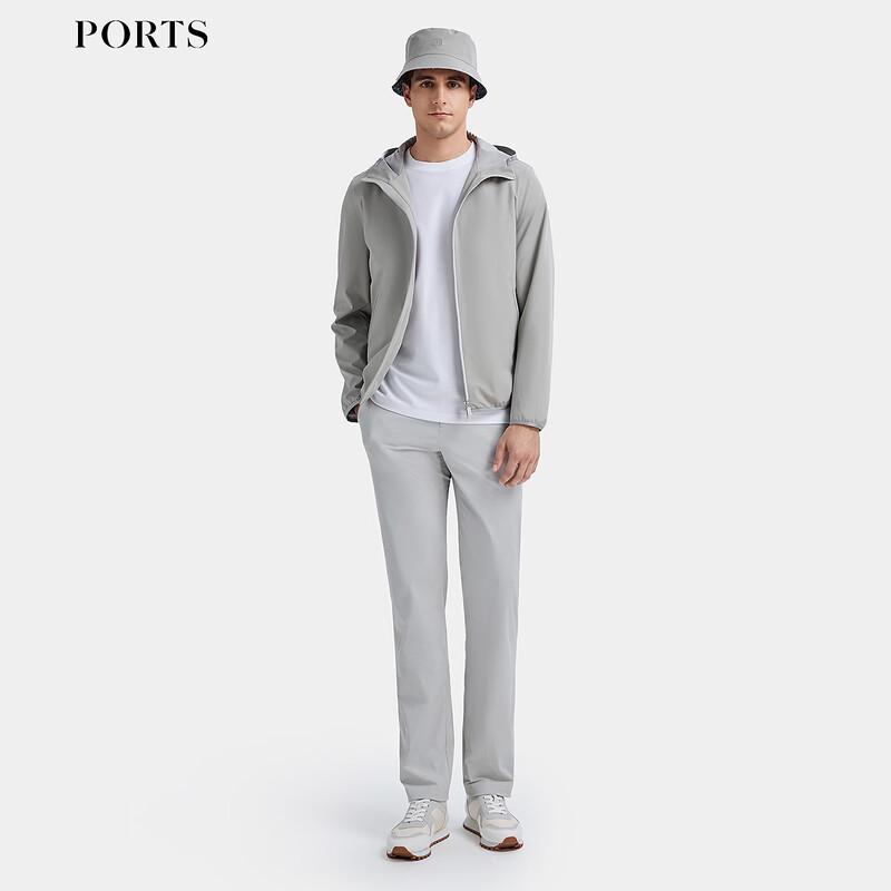 PORTS Men's Two-Way Stretch Hooded Quilted Jacket