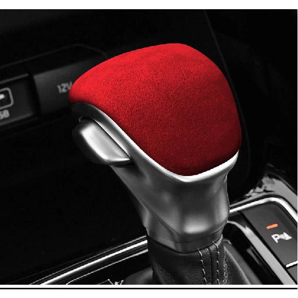 Alcantara Car Manual Gear Shift Grip Handle Knob Protective Cover Panel Shell Cap For KIA K3 Sportage KX1 2018