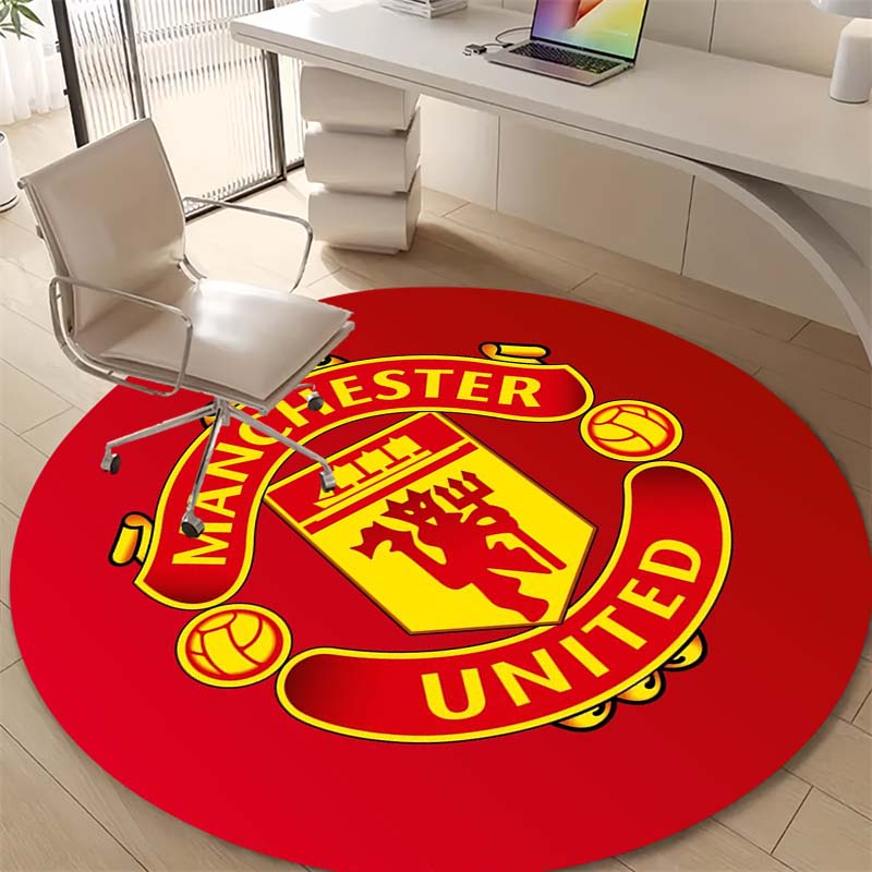 Manchester United Sarkanais Velns Vairogs Apaļš