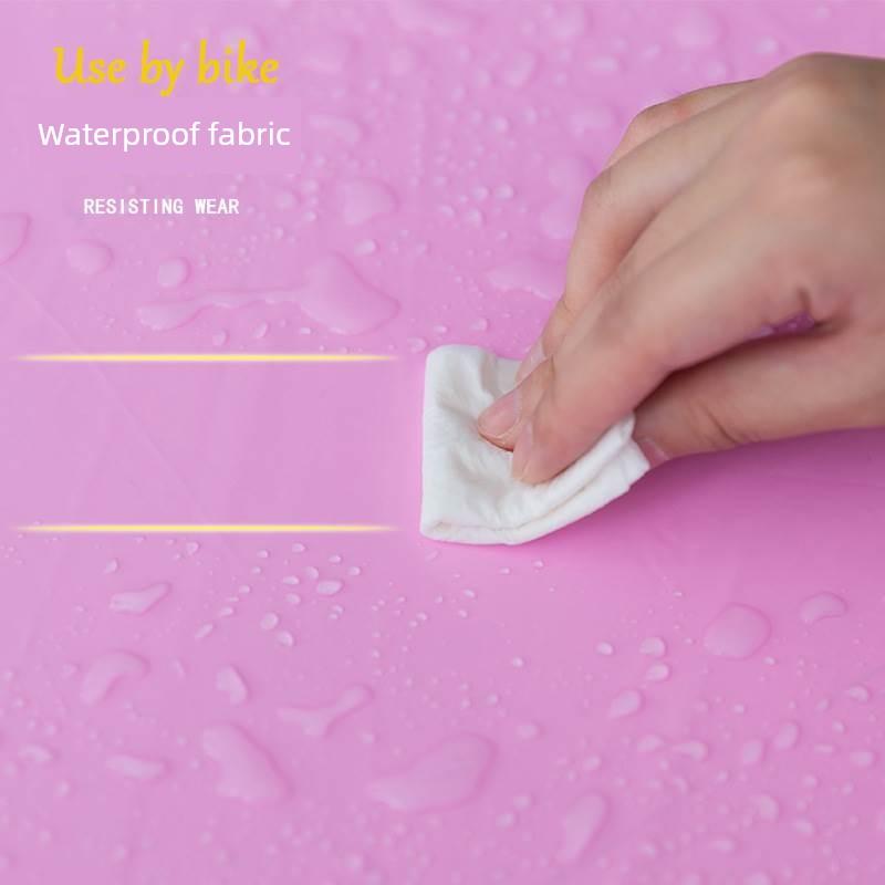 Raincoat Electric Car Double Mother and Child Women Parent-Child Long Body Rainstorm Prevention Battery Motorcycle Special Transparent Poncho