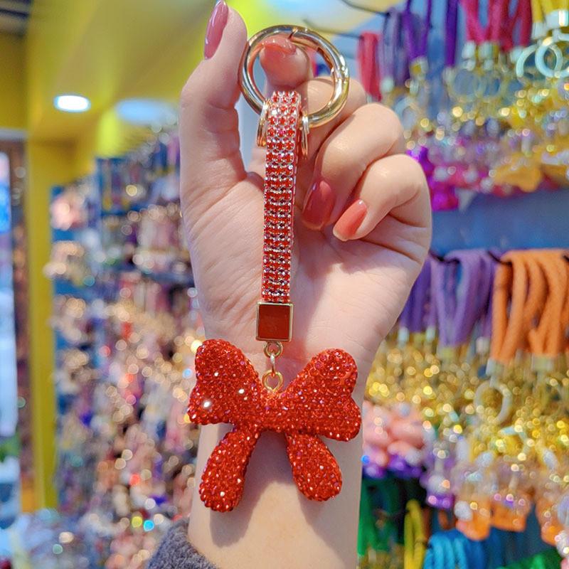 Porte-clés Papillon Nœud Avec Strass Tchèques Pour Offrir et Décoration