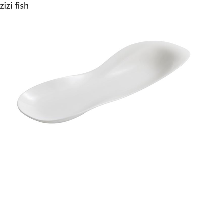 White Tableware Dining Plates Sushi Plate Dessert Plate Sashimi Disc Fruit Dish Salad Bowl Dim Sum Dish Snack Tray Dinner Plates