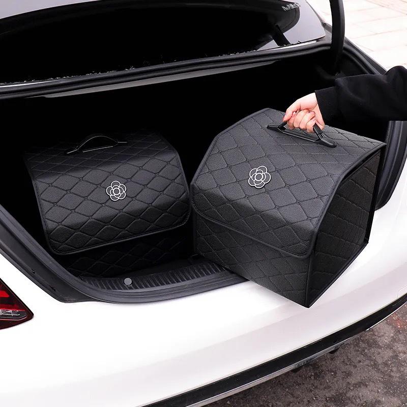 Leather Folding Multi-Functional Car Trunk Organizer Box