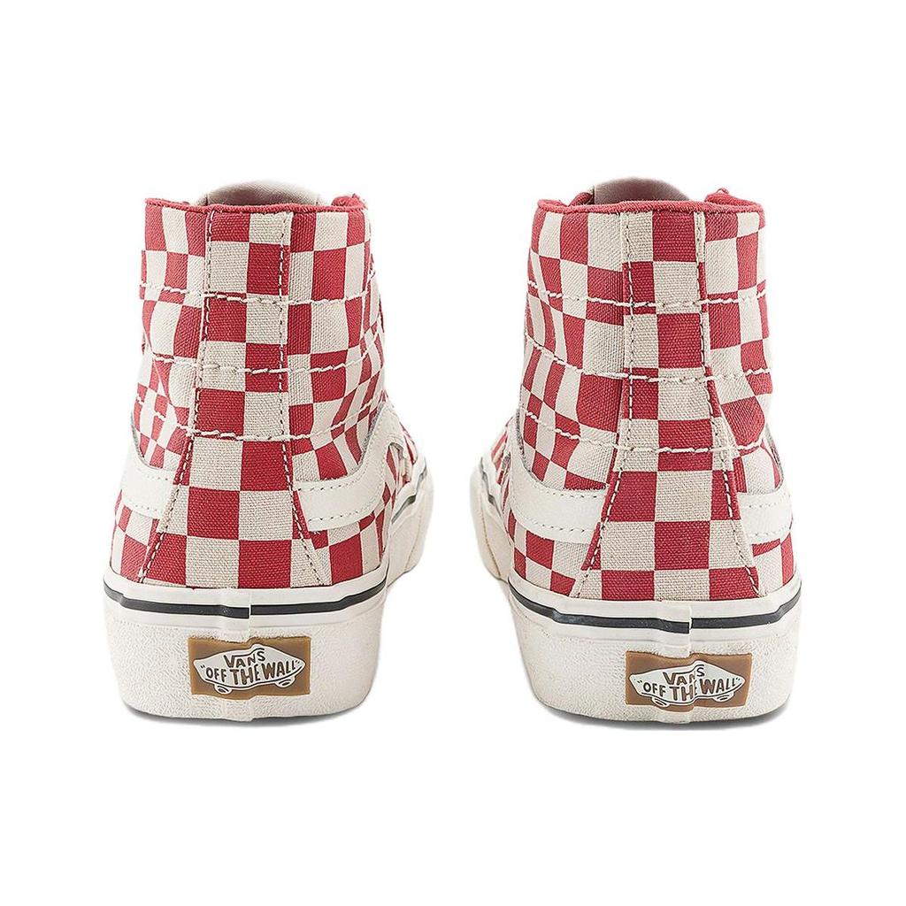 Vans Sk8 Comfortable Versatile Lightweight Breathable High-Top Skate Shoes Unisex Sneakers Red VN0A4BX6RED