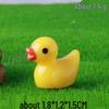 Yellow Duck Resin Figurine for Micro Landscape Decoration