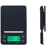 Italian Hand Drip Coffee Scale 0.1G LCD Display Multi-function Timing Kitchen & Bar Counter Scale 2 AA Batteries