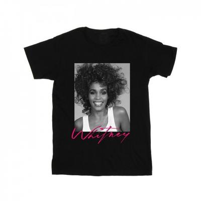 Whitney Houston Womens/Ladies Smile Photograph Cotton Boyfriend T-Shirt