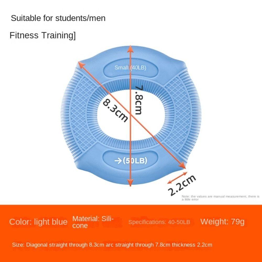 

2 Resistance Levels Hand Muscle Strengthener Silicone Trainer Carpal Expander Hand Grip Ring Wrist