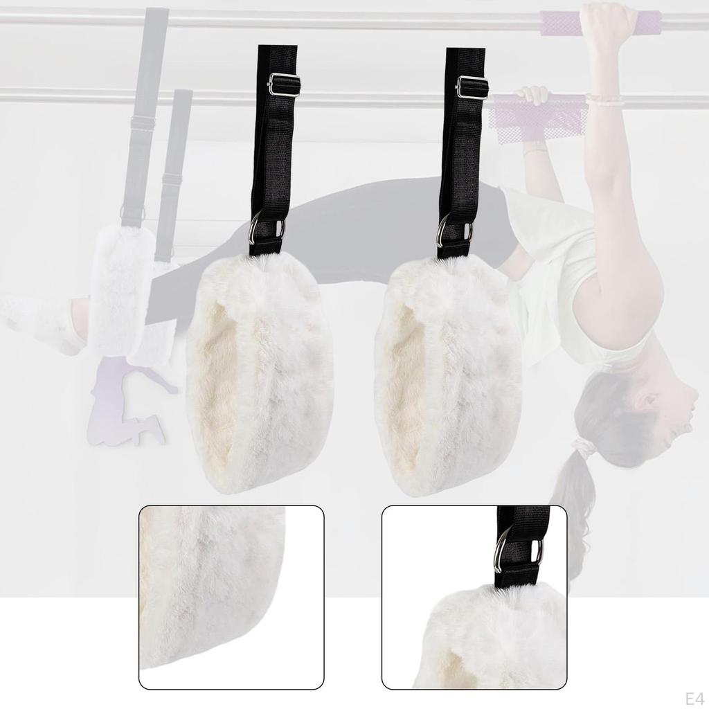 Pilates Straps, Training Accessories, Adjustable, Comfortable Plush Straps for Exercises, Suitable