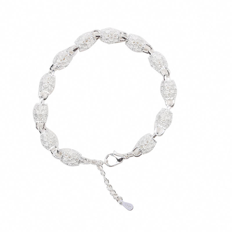 Women Fashion Simple Silver Bracelet Cuff Bracelet Gift Exquisite Elegant Lady Jewelry All-Match Female Bracelets