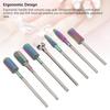 7pcs Drill Bits for Nails Tungsten Carbide Drill Bits Manicure Pedicure Remover Tools for Acrylic Gel Nails