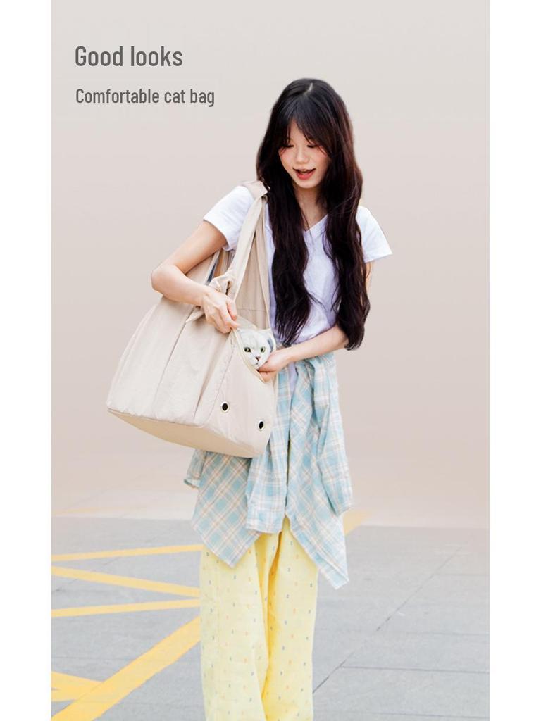 Portable Large Capacity Breathable Pet Backpack for Small Dogs & Cats