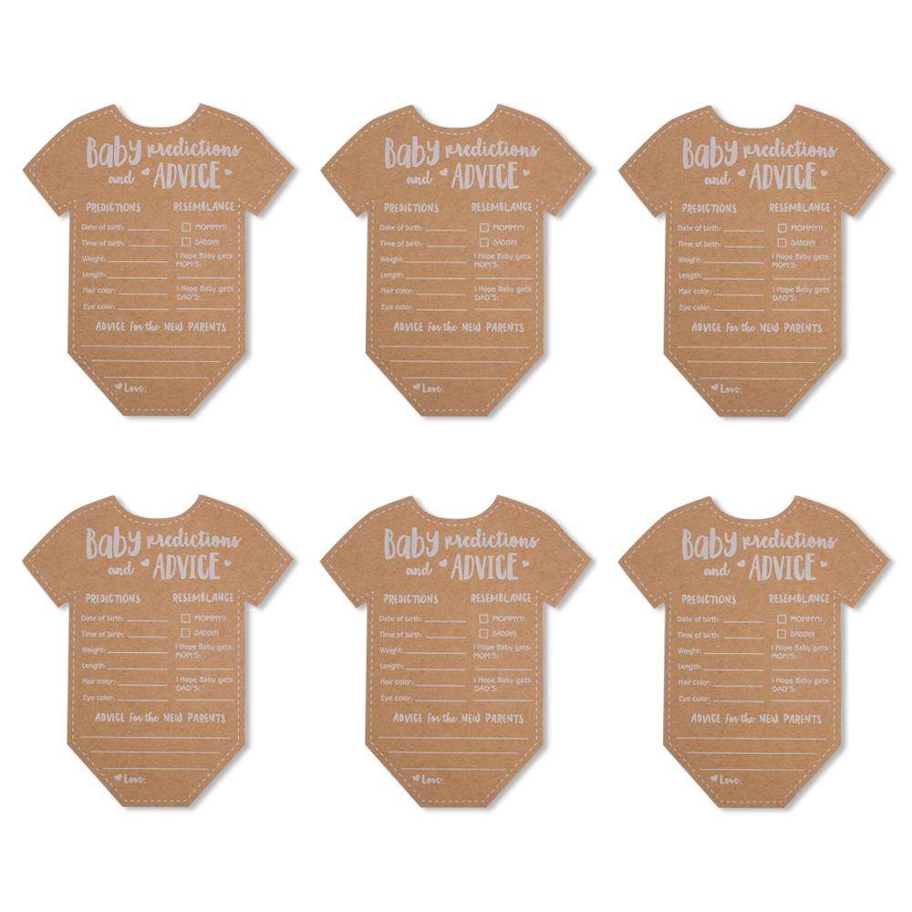 10/20pcs Baby Prediction Advice Kraft Paper Cards Gender Reveal Party Decoration Baby Shower Game Gift Cards Gender Neutral Wish