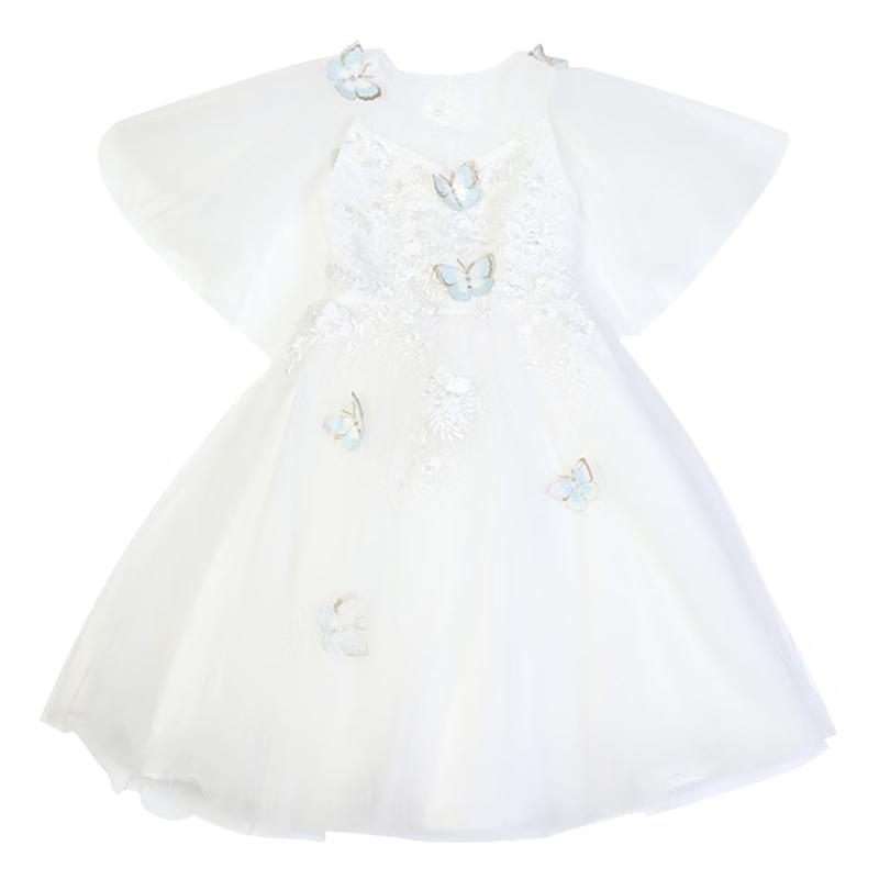 FLOUMI Girls' Sweet Mesh Princess Dress