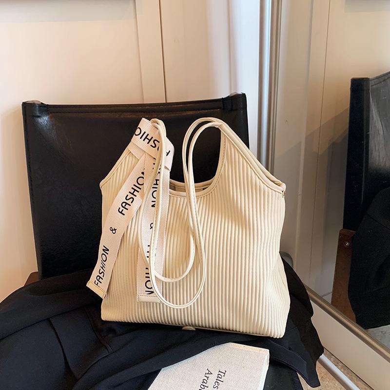 

Женская сумка-тоут новая сумка большой вместимости осенняя на плечо для покупок сумка для занятий для студентки белый